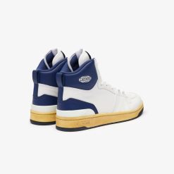 Sneakers | LACOSTE Sneakers L001 Mid Homme En Cuir Detail Colore