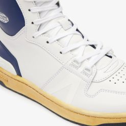 Sneakers | LACOSTE Sneakers L001 Mid Homme En Cuir Detail Colore