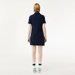 Robes & Jupes | LACOSTE Robe Polo Boutonnee Femme Lacoste En Coton Biologique