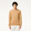 Pullovers | LACOSTE Pull A Col Rond En Coton Uni