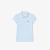 Vetements Fille | LACOSTE Polo Fille Lacoste En Mini Pique Avec Col Festonne