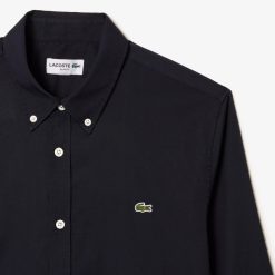 Chemises | LACOSTE Chemise Slim Fit Unie En Coton Premium