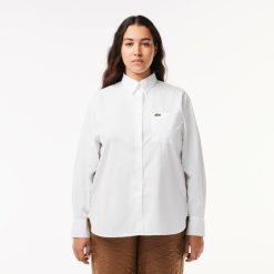 Chemises & Hauts | LACOSTE Chemise Oversize Avec Poche Poitrine