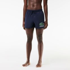 Maillots De Bain | LACOSTE Short De Bain Court Imprime Crocodile