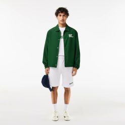 Pantalons & Shorts | LACOSTE Short Jogger En Molleton Avec Message Brode