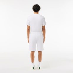 Pantalons & Shorts | LACOSTE Short Jogger En Molleton Avec Message Brode