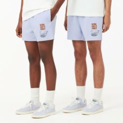 Pantalons & Shorts | LACOSTE Short Jogger En Pique Double-Face Imprime