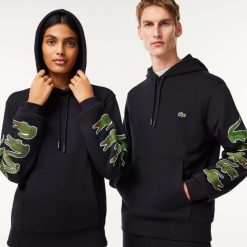 Sweatshirts | LACOSTE Sweatshirt A Capuche Avec Crocodiles Contrastes