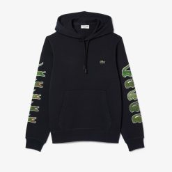 Sweatshirts | LACOSTE Sweatshirt A Capuche Avec Crocodiles Contrastes