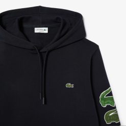 Sweatshirts | LACOSTE Sweatshirt A Capuche Avec Crocodiles Contrastes