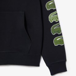 Sweatshirts | LACOSTE Sweatshirt A Capuche Avec Crocodiles Contrastes