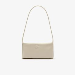 Sacs A Bandouliere | LACOSTE Petit Sac Hobo City Court En Cuir Graine