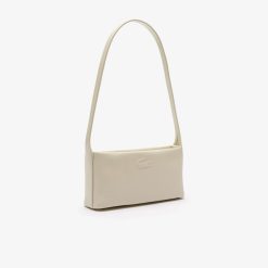 Sacs A Bandouliere | LACOSTE Petit Sac Hobo City Court En Cuir Graine