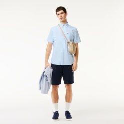 Chemises | LACOSTE Chemise Regular Fit Oxford Manches Courtes En Coton