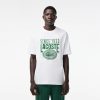 T-Shirts | LACOSTE T-Shirt Loose Fit En Jersey De Coton Avec Imprime