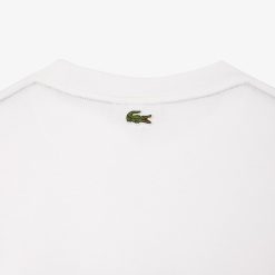 T-Shirts | LACOSTE T-Shirt Loose Fit En Jersey De Coton Avec Imprime