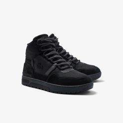 Outdoor | LACOSTE Sneakers T-Clip Winter Mid Homme Lacoste En Textile Et Cuir