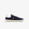 Sneakers | LACOSTE Sneakers Baseshot Homme En Cuir Velours Premium