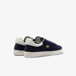 Sneakers | LACOSTE Sneakers Baseshot Homme En Cuir Velours Premium