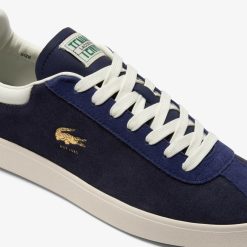 Sneakers | LACOSTE Sneakers Baseshot Homme En Cuir Velours Premium