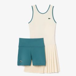 Vetements De Sport | LACOSTE Robe Tennis Ultra-Dry Stretch Avec Shorty Separe