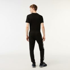 Pantalons & Shorts | LACOSTE Pantalon De Survetement Jogger Homme Lacoste Avec Bandes Siglees