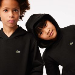 Vetements Fille | LACOSTE Sweatshirt A Capuche Enfant En Molleton De Coton Biologique