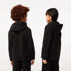 Vetements Fille | LACOSTE Sweatshirt A Capuche Enfant En Molleton De Coton Biologique