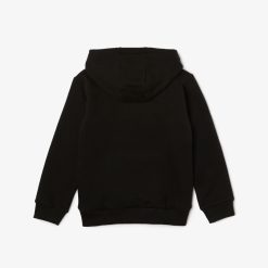 Vetements Fille | LACOSTE Sweatshirt A Capuche Enfant En Molleton De Coton Biologique