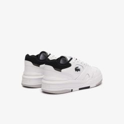 Sneakers | LACOSTE Sneakers Lineshot Femme En Cuir A Col Contraste