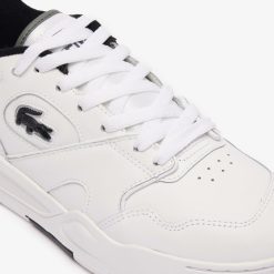 Sneakers | LACOSTE Sneakers Lineshot Femme En Cuir A Col Contraste