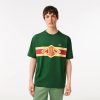 T-Shirts | LACOSTE T-Shirt Col Rond Homme Lacoste Loose Fit Imprime