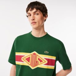 T-Shirts | LACOSTE T-Shirt Col Rond Homme Lacoste Loose Fit Imprime