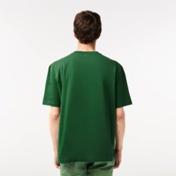 T-Shirts | LACOSTE T-Shirt Col Rond Homme Lacoste Loose Fit Imprime