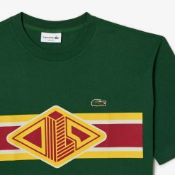 T-Shirts | LACOSTE T-Shirt Col Rond Homme Lacoste Loose Fit Imprime