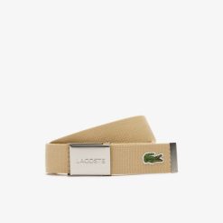 Ceintures | LACOSTE Ceinture Sangle Boucle Gravee Lacoste Edition Made In France