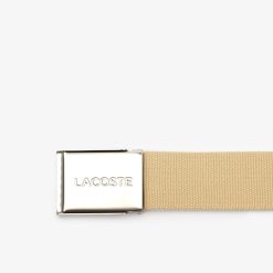 Ceintures | LACOSTE Ceinture Sangle Boucle Gravee Lacoste Edition Made In France