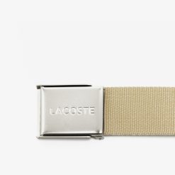 Ceintures | LACOSTE Ceinture Sangle Boucle Gravee Lacoste Edition Made In France