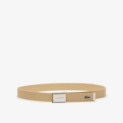 Ceintures | LACOSTE Ceinture Sangle Boucle Gravee Lacoste Edition Made In France