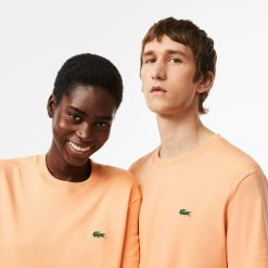 T-Shirts | LACOSTE T-Shirt A Col Rond Unie En Coton Biologique Uni