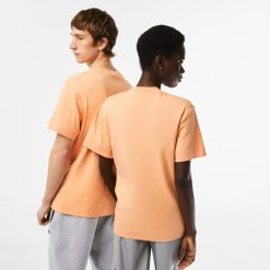 T-Shirts | LACOSTE T-Shirt A Col Rond Unie En Coton Biologique Uni