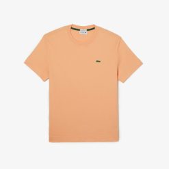 T-Shirts | LACOSTE T-Shirt A Col Rond Unie En Coton Biologique Uni