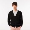 Pullovers | LACOSTE Cardigan Col V Homme Lacoste En Coton Biologique