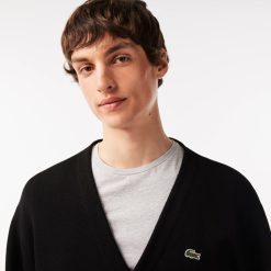 Pullovers | LACOSTE Cardigan Col V Homme Lacoste En Coton Biologique