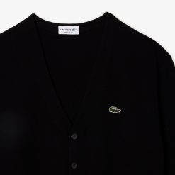 Pullovers | LACOSTE Cardigan Col V Homme Lacoste En Coton Biologique