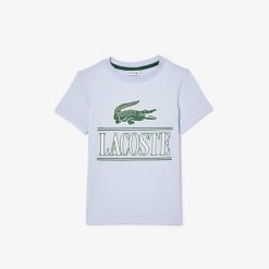 Vetements Garcon | LACOSTE T-Shirt Avec Imprime Sigle En Jersey De Coton