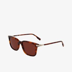 Lunettes De Soleil | LACOSTE Lunettes De Soleil New Heritage Rectangulaires En Acetate