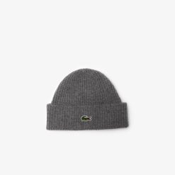 Chapeaux & Casquettes | LACOSTE Bonnet Unie Lacoste En Laine Cardee