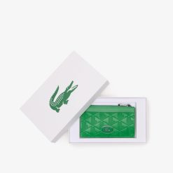 Portefeuilles & Petite Maroquinerie | LACOSTE Porte-Cartes Zippe Nomogramme Protection Rfid