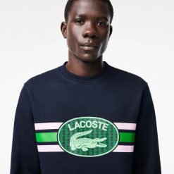 Sweatshirts | LACOSTE Sweatshirt Loose Fit Imprime Monogramme En Molleton